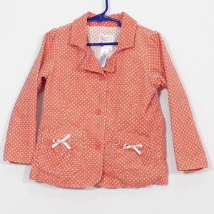 Old Navy Pink Polka Dot Lined Corduroy Jacket 5T